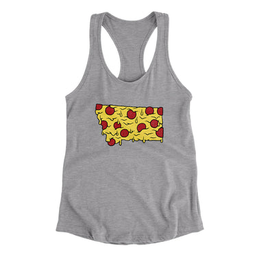 Montana Pizza State Women's Racerback Tank-Allegiant Goods Co. Vintage Sports Apparel