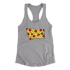 Montana Pizza State Women's Racerback Tank-Heather Grey-Allegiant Goods Co. Vintage Sports Apparel