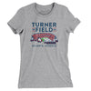 Turner Field Women's T-Shirt-Heather Grey-Allegiant Goods Co. Vintage Sports Apparel