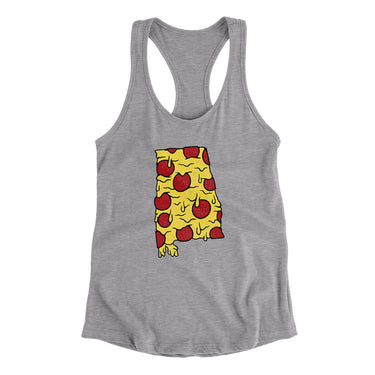 Alabama Pizza State Women's Racerback Tank-Allegiant Goods Co. Vintage Sports Apparel