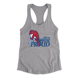 We're Talking Proud Women's Racerback Tank-Allegiant Goods Co. Vintage Sports Apparel