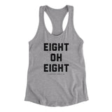 Honolulu 808 Area Code Women's Racerback Tank-Heather Grey-Allegiant Goods Co. Vintage Sports Apparel