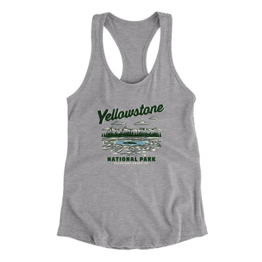 Yellowstone National Park Women's Racerback Tank-Allegiant Goods Co. Vintage Sports Apparel