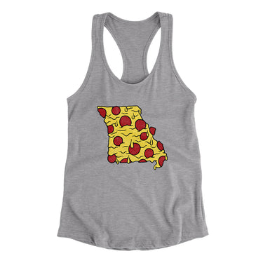 Missouri Pizza State Women's Racerback Tank-Allegiant Goods Co. Vintage Sports Apparel