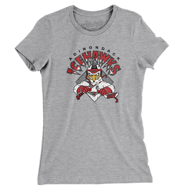 Adirondack Icehawks Women's T-Shirt-Allegiant Goods Co. Vintage Sports Apparel