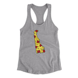 Delaware Pizza State Women's Racerback Tank-Allegiant Goods Co. Vintage Sports Apparel