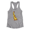 Delaware Pizza State Women's Racerback Tank-Heather Grey-Allegiant Goods Co. Vintage Sports Apparel