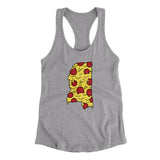 Mississippi Pizza State Women's Racerback Tank-Allegiant Goods Co. Vintage Sports Apparel