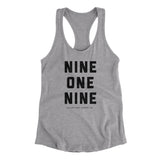 Raliegh 919 Women's Racerback Tank-Allegiant Goods Co. Vintage Sports Apparel