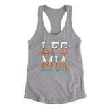 Lfg Mia Women's Racerback Tank-Heather Grey-Allegiant Goods Co. Vintage Sports Apparel