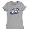 Richmond Riverdogs Women's T-Shirt-Heather Grey-Allegiant Goods Co. Vintage Sports Apparel