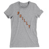 Philly Hockey Jersey Women's T-Shirt-Heather Grey-Allegiant Goods Co. Vintage Sports Apparel