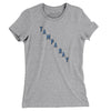 Tampa Bay Hockey Jersey Women's T-Shirt-Heather Grey-Allegiant Goods Co. Vintage Sports Apparel