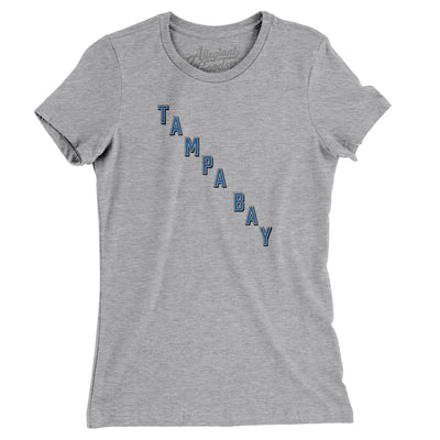 Tampa Bay Hockey Jersey Women's T-Shirt-Heather Grey-Allegiant Goods Co. Vintage Sports Apparel