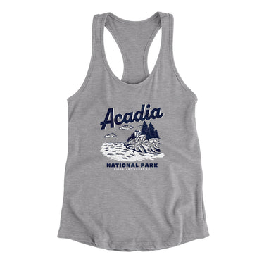 Acadia National Park Women's Racerback Tank-Allegiant Goods Co. Vintage Sports Apparel