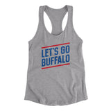 Let's Go Buffalo Women's Racerback Tank-Allegiant Goods Co. Vintage Sports Apparel