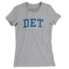 Det Varsity Women's T-Shirt-Heather Grey-Allegiant Goods Co. Vintage Sports Apparel