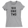 Minneapolis 612 Women's T-Shirt-Heather Grey-Allegiant Goods Co. Vintage Sports Apparel