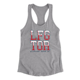 Lfg Tor Women's Racerback Tank-Heather Grey-Allegiant Goods Co. Vintage Sports Apparel