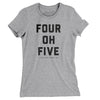 Oklahoma City 415 Women's T-Shirt-Heather Grey-Allegiant Goods Co. Vintage Sports Apparel