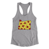 Oregon Pizza State Women's Racerback Tank-Allegiant Goods Co. Vintage Sports Apparel