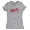 Boston Retro Women's T-Shirt-Heather Grey-Allegiant Goods Co. Vintage Sports Apparel