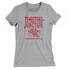 Tombstone Junction Women's T-Shirt-Heather Grey-Allegiant Goods Co. Vintage Sports Apparel