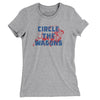 Circle The Wagons Women's T-Shirt-Heather Grey-Allegiant Goods Co. Vintage Sports Apparel