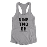 Green Bay 920 Area Code Women's Racerback Tank-Heather Grey-Allegiant Goods Co. Vintage Sports Apparel