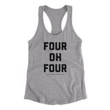 Atlanta 404 Women's Racerback Tank-Allegiant Goods Co. Vintage Sports Apparel