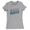 Charlotte Vintage Repeat Women's T-Shirt-Heather Grey-Allegiant Goods Co. Vintage Sports Apparel