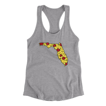 Florida Pizza State Women's Racerback Tank-Allegiant Goods Co. Vintage Sports Apparel