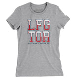 Lfg Tor Women's T-Shirt-Heather Grey-Allegiant Goods Co. Vintage Sports Apparel