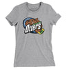Missouri River Otters Women's T-Shirt-Heather Grey-Allegiant Goods Co. Vintage Sports Apparel