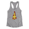 New Hampshire Pizza State Women's Racerback Tank-Heather Grey-Allegiant Goods Co. Vintage Sports Apparel