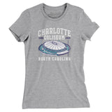 Charlotte Coliseum Women's T-Shirt-Allegiant Goods Co. Vintage Sports Apparel