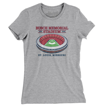 Busch Memorial Stadium Women's T-Shirt-Allegiant Goods Co. Vintage Sports Apparel