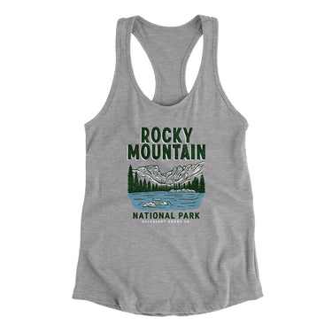 Rocky Mountains National Park Women's Racerback Tank-Allegiant Goods Co. Vintage Sports Apparel