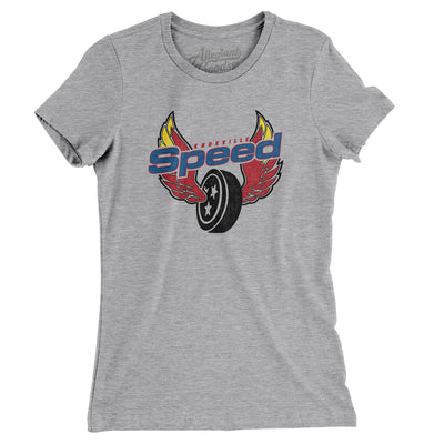 Knoxville Speed Women's T-Shirt-Heather Grey-Allegiant Goods Co. Vintage Sports Apparel