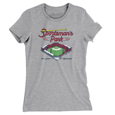 Sportsmans Park St. Louis Women's T-Shirt-Allegiant Goods Co. Vintage Sports Apparel