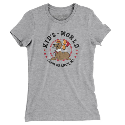 Kid’s World Women's T-Shirt-Heather Grey-Allegiant Goods Co. Vintage Sports Apparel