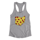 Ohio Pizza State Women's Racerback Tank-Allegiant Goods Co. Vintage Sports Apparel
