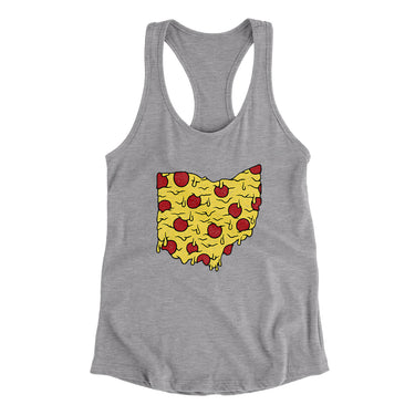 Ohio Pizza State Women's Racerback Tank-Allegiant Goods Co. Vintage Sports Apparel