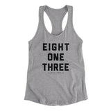 Tampa 813 Women's Racerback Tank-Allegiant Goods Co. Vintage Sports Apparel