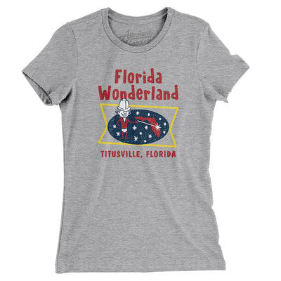 Florida Wonderland Women's T-Shirt-Heather Grey-Allegiant Goods Co. Vintage Sports Apparel