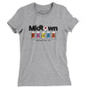 Rochester Midtown Plaza Women's T-Shirt-Heather Grey-Allegiant Goods Co. Vintage Sports Apparel