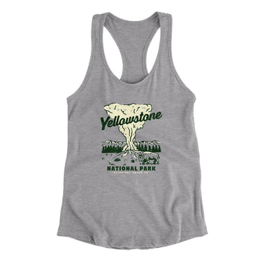 Yellowstone National Park Old Faithful Women's Racerback Tank-Allegiant Goods Co. Vintage Sports Apparel