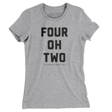 Lincoln 402 Women's T-Shirt-Heather Grey-Allegiant Goods Co. Vintage Sports Apparel
