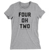Lincoln 402 Women's T-Shirt-Heather Grey-Allegiant Goods Co. Vintage Sports Apparel