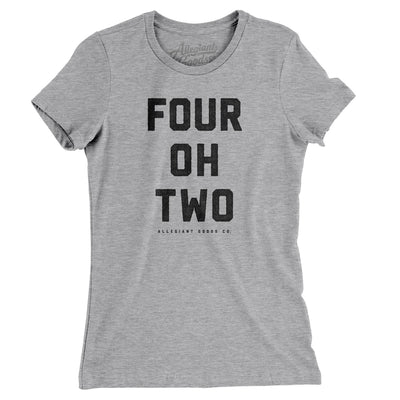 Lincoln 402 Women's T-Shirt-Heather Grey-Allegiant Goods Co. Vintage Sports Apparel